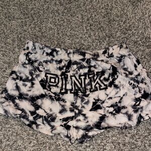 Black and White Tie-Dye Shorts
